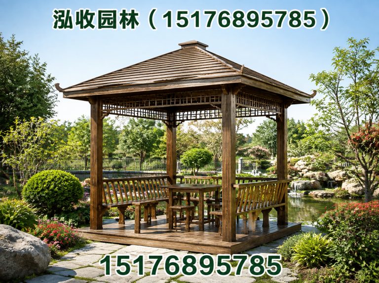 六盘水防腐木凉亭展示图